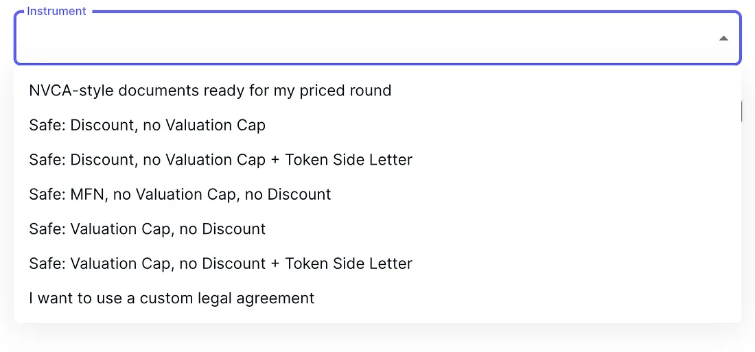 Fairmint v2 supports all YC SAFE documents (and more, ask us!).